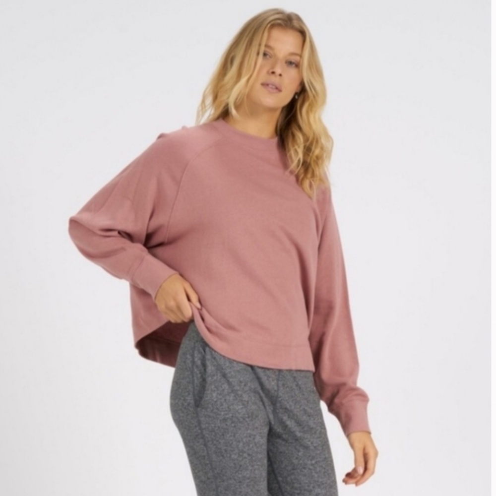 VUORI Sunnyside Crew Neck Sweatshirt Dusty Pink Size S